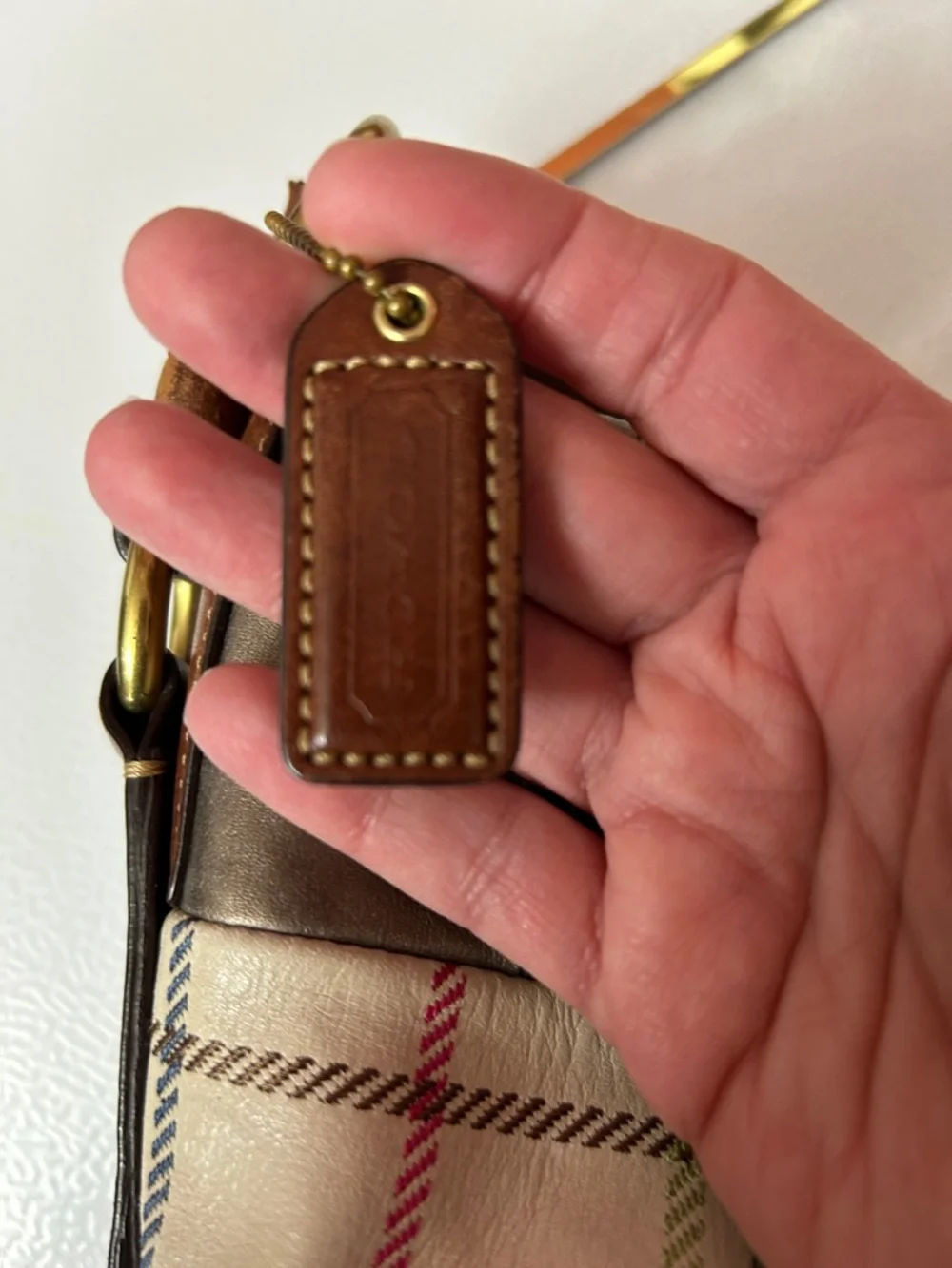 Coach Patchwork Shoulder Bag in Brown, Tan and Burgundy Accents - Picture 8 of 10